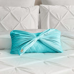 Velvet Bow Decorative Pillow - Blue Crush - Juicy Couture