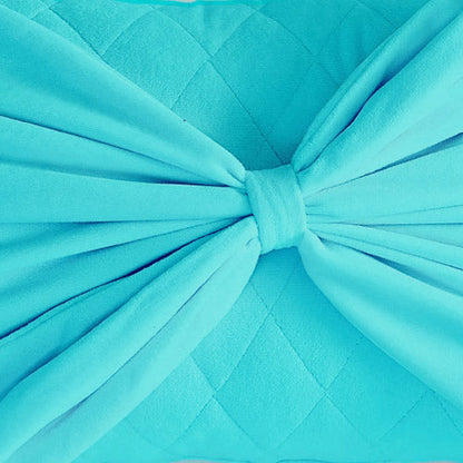 Velvet Bow Decorative Pillow - Blue Crush - Juicy Couture