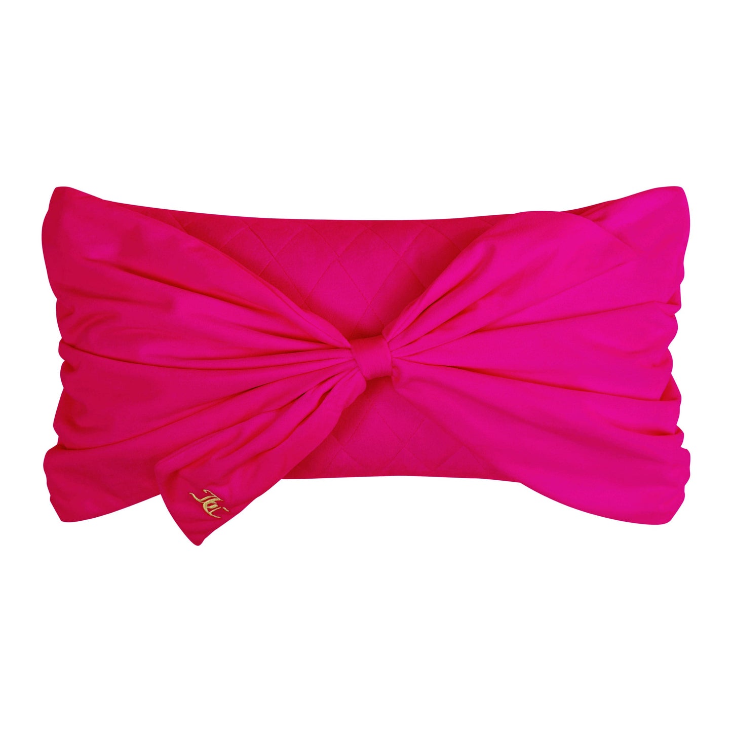 Velvet Bow Decorative Pillow - Hot Pink - Juicy Couture