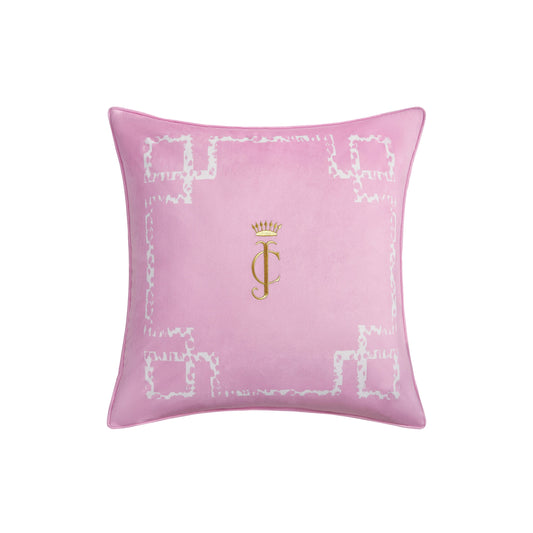 Velvet Lattice Pillow - Lilac Pink - Juicy Couture