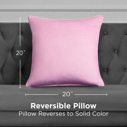 Velvet Lattice Pillow - Lilac Pink - Juicy Couture