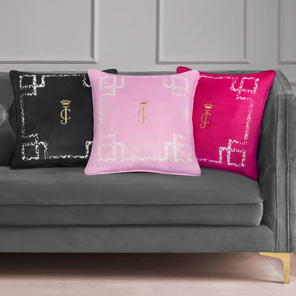 Velvet Lattice Pillow - Lilac Pink - Juicy Couture