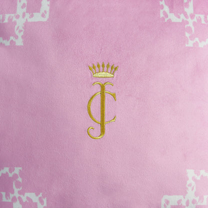 Velvet Lattice Pillow - Lilac Pink - Juicy Couture