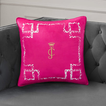 Velvet Lattice Pillow - Hot Pink - Juicy Couture