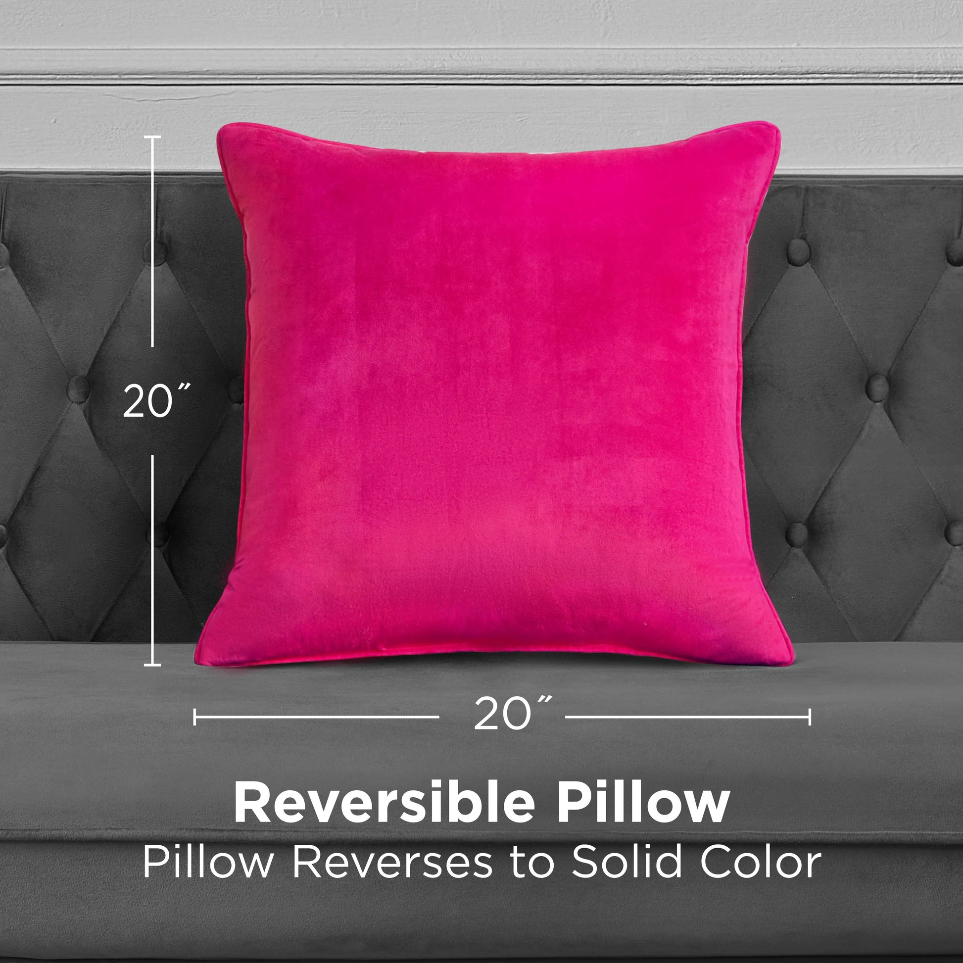 Velvet Lattice Pillow - Hot Pink - Juicy Couture
