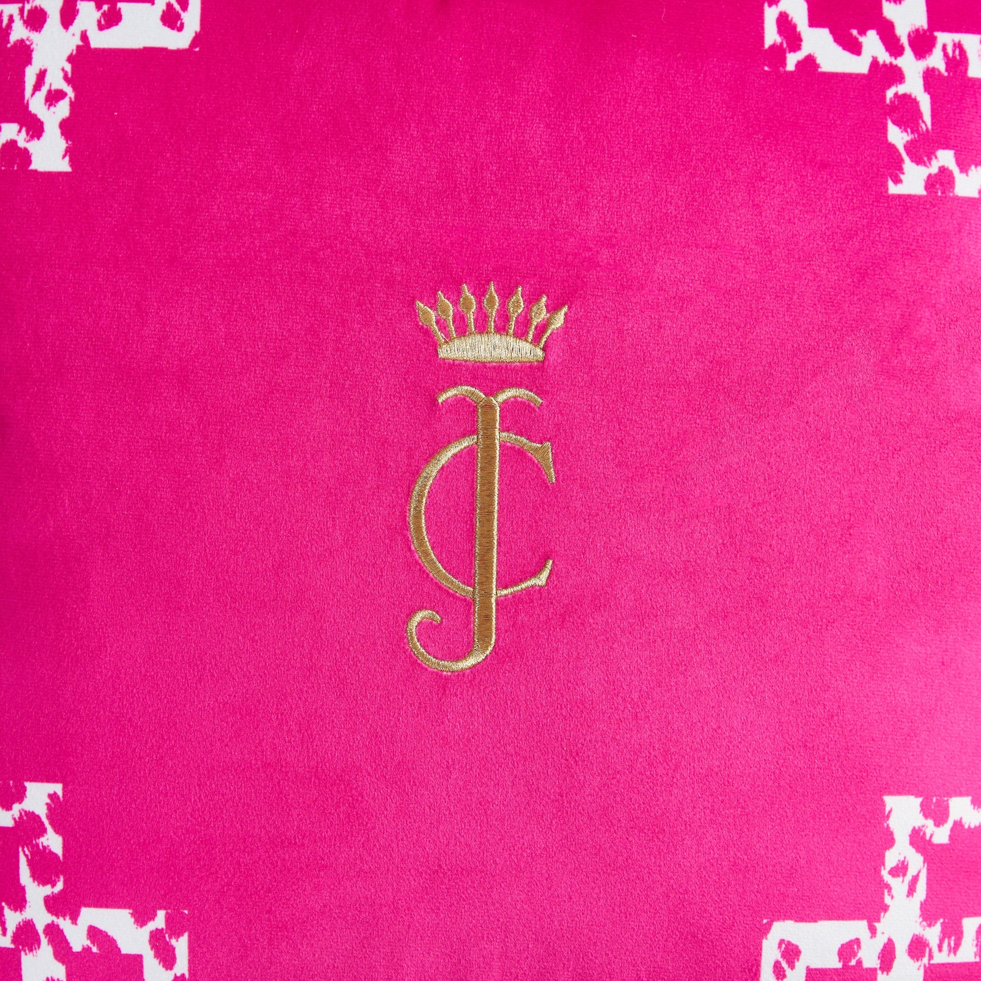 Velvet Lattice Pillow - Hot Pink - Juicy Couture