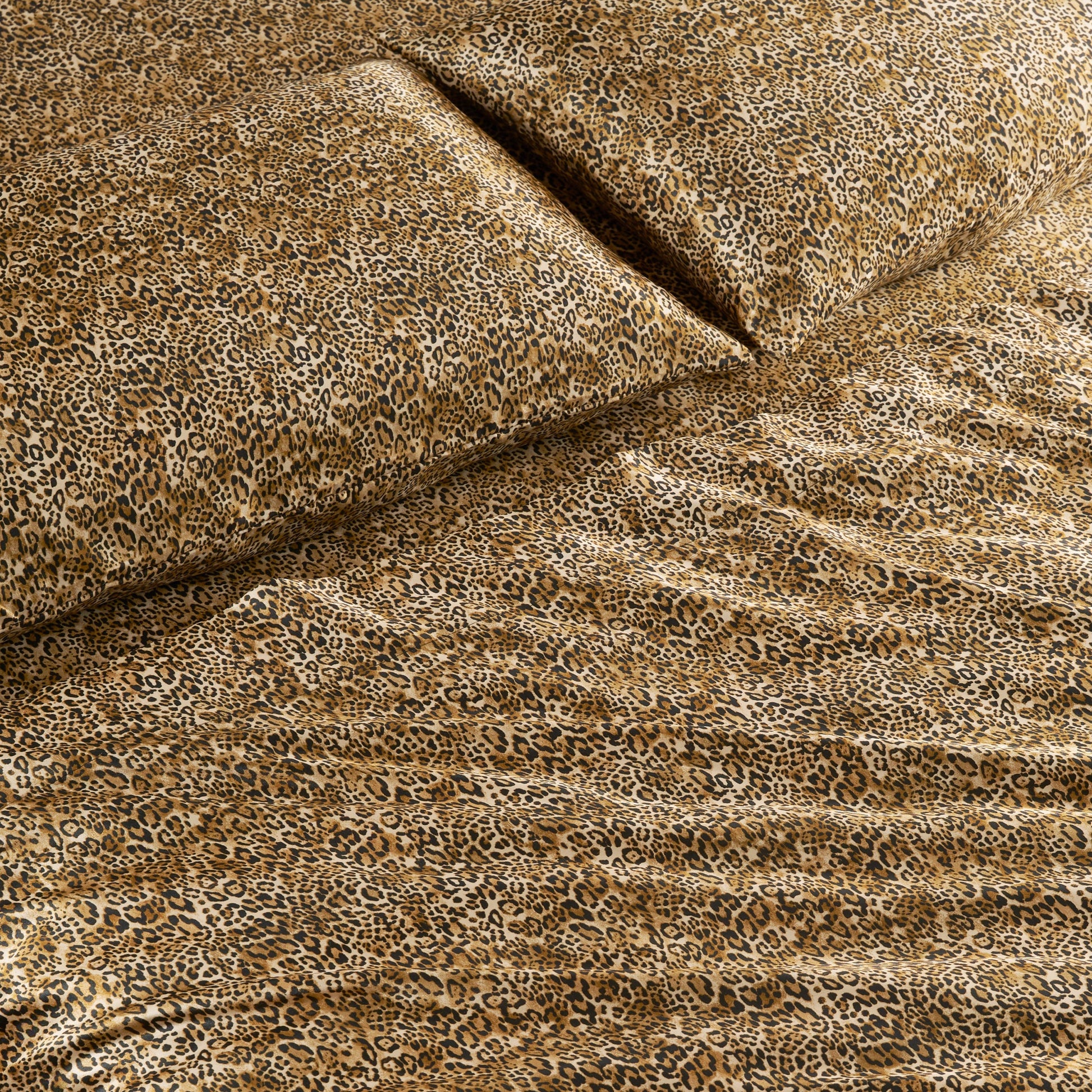 Solid Satin Sheet Set - Monica Leopard - Juicy Couture