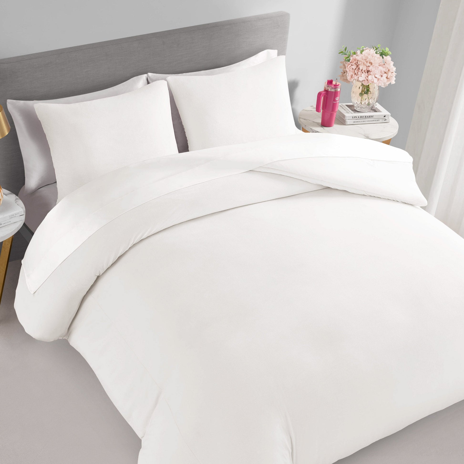 Velour Comforter Set - Angel White - Juicy Couture