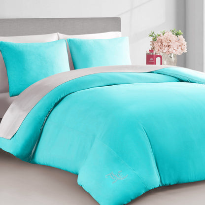Velour Comforter Set - Blue Crush - Juicy Couture