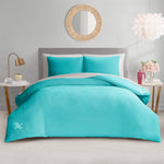 Velour Comforter Set - Blue Crush - Juicy Couture