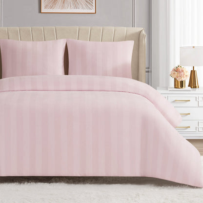 Jenny Velour Striped Jacquard Comforter Set - Light Pink - Juicy Couture