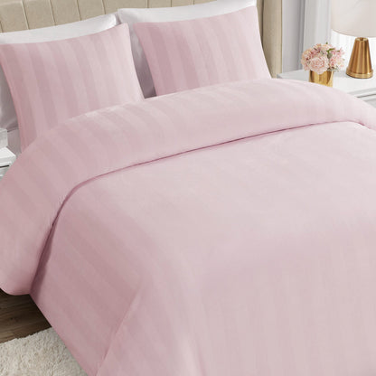 Jenny Velour Striped Jacquard Comforter Set - Light Pink - Juicy Couture