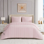 Jenny Velour Striped Jacquard Comforter Set - Light Pink - Juicy Couture