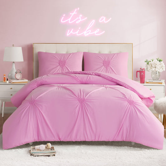 Amora Gathered Heart Comforter Set - Lilac Sachet - Juicy Couture