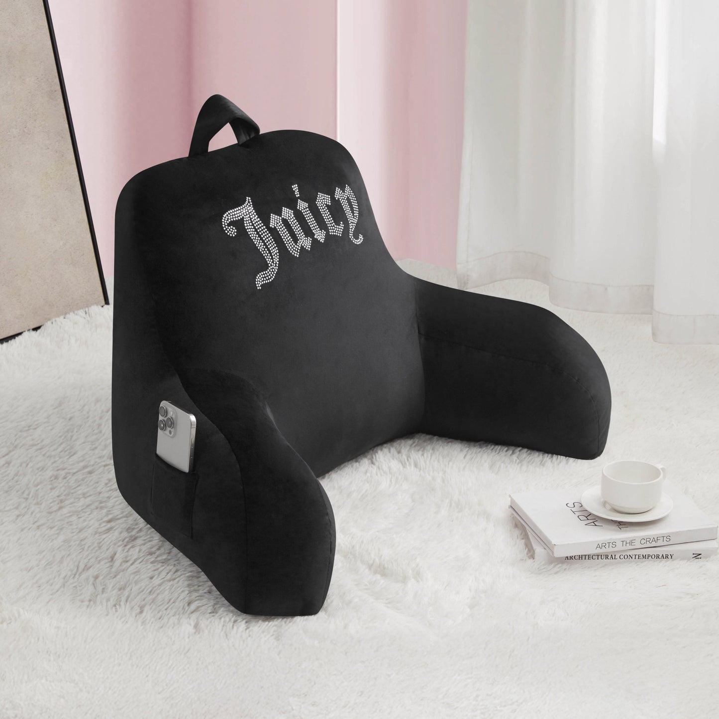Backrest Pillow - Jet Black - Juicy Couture
