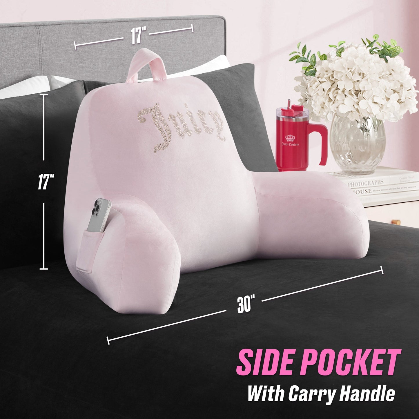 Backrest Pillow - Pink Marshmallow - Juicy Couture