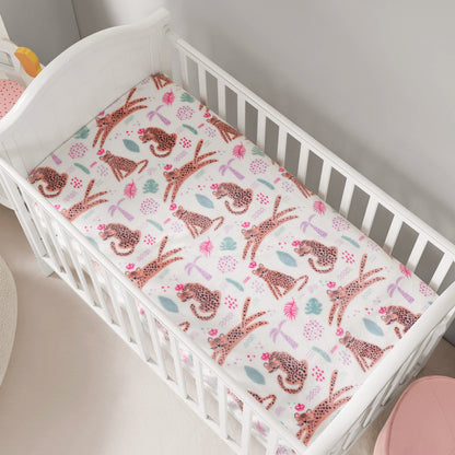 Plush Baby Throw Blanket - Leopard Jungle White - Juicy Couture