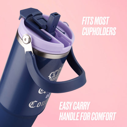 Flip Fusion Hydration Stainless Steel Tumbler - Navy - Juicy Couture