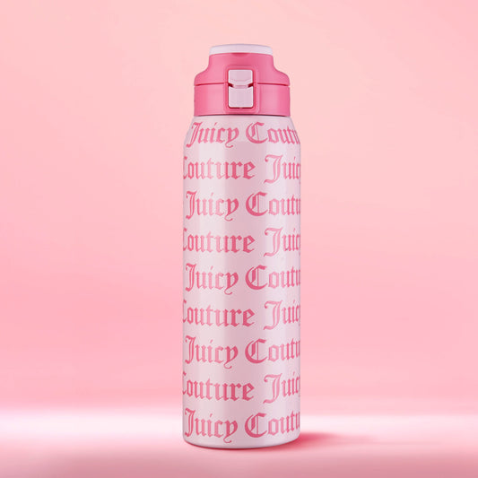 Glam Getaway Hydration Stainless Steel Tumbler - Ballerina Pink - Juicy Couture