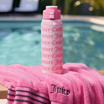 Glam Getaway Hydration Stainless Steel Tumbler - Ballerina Pink - Juicy Couture