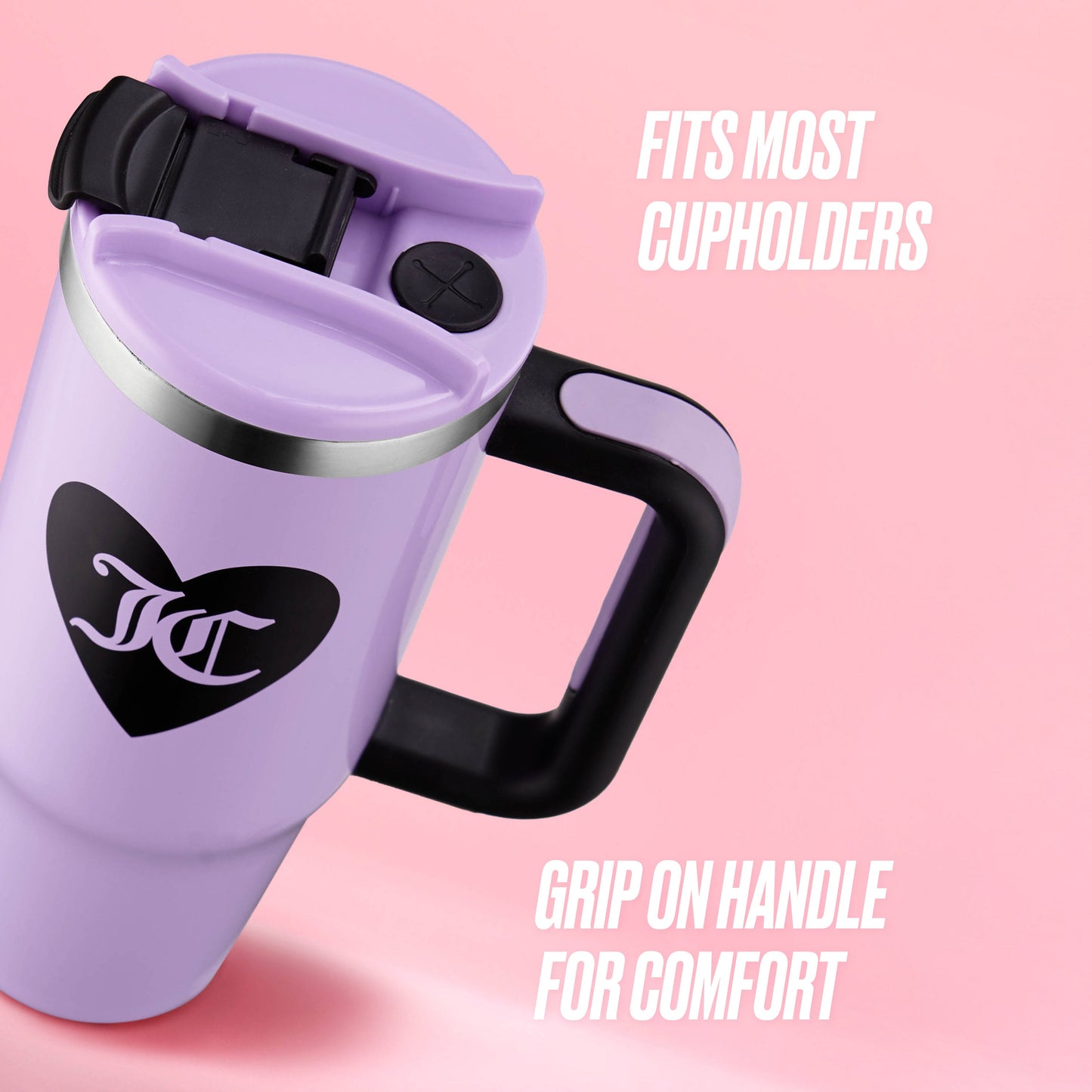 Jetsetter Hydration Stainless Steel Tumbler, 30 oz - Lavender - Juicy Couture