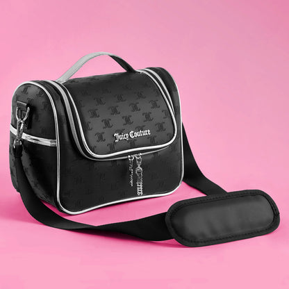 Lunch Purse Cooler Bag - Black Embossed Logo - Juicy Couture