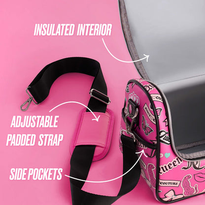 Lunch Purse Cooler Bag - Pink Collage - Juicy Couture