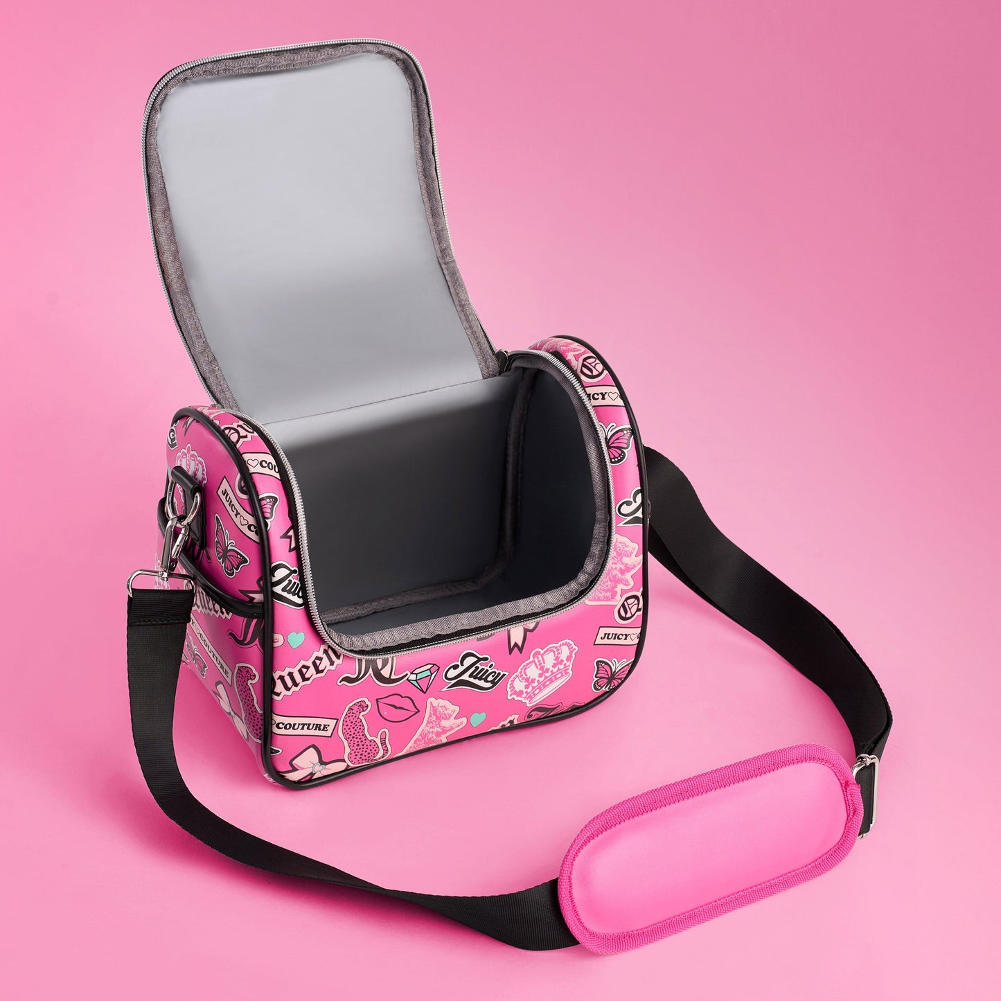 Lunch Purse Cooler Bag - Pink Collage - Juicy Couture
