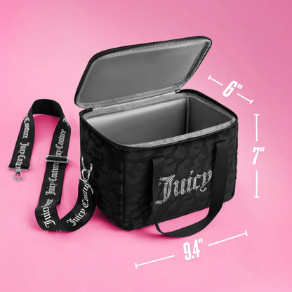 Chill Couture Cooler Bag - Black Embossed Leopard - Juicy Couture