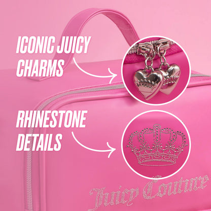 Double Zip Chill Cooler Bag - Pink Crown Logo - Juicy Couture