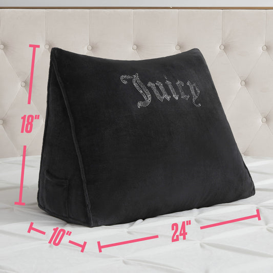 Rhinestone Wedge Pillow - Black - Juicy Couture