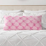 Lattice Print Plush Body Pillow - Pink Lockup Lattice - Juicy Couture