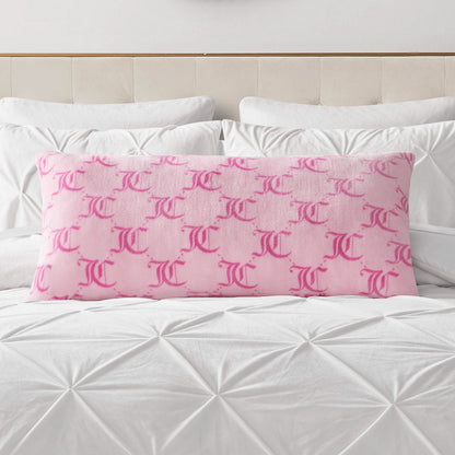 Lattice Print Plush Body Pillow - Pink Lockup Lattice - Juicy Couture