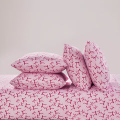 Ribbon Leopard Toss Pink
