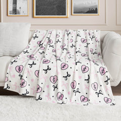 Sweet Heart Bow Toss Pink
