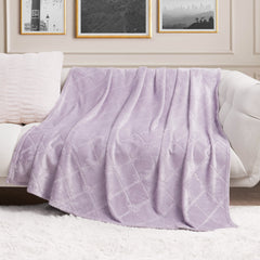 Embossed JC Chain Diamond Light Purple