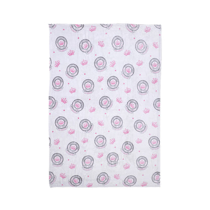 Plush Throw Blanket - Grey Juicy Emblem - Juicy Couture