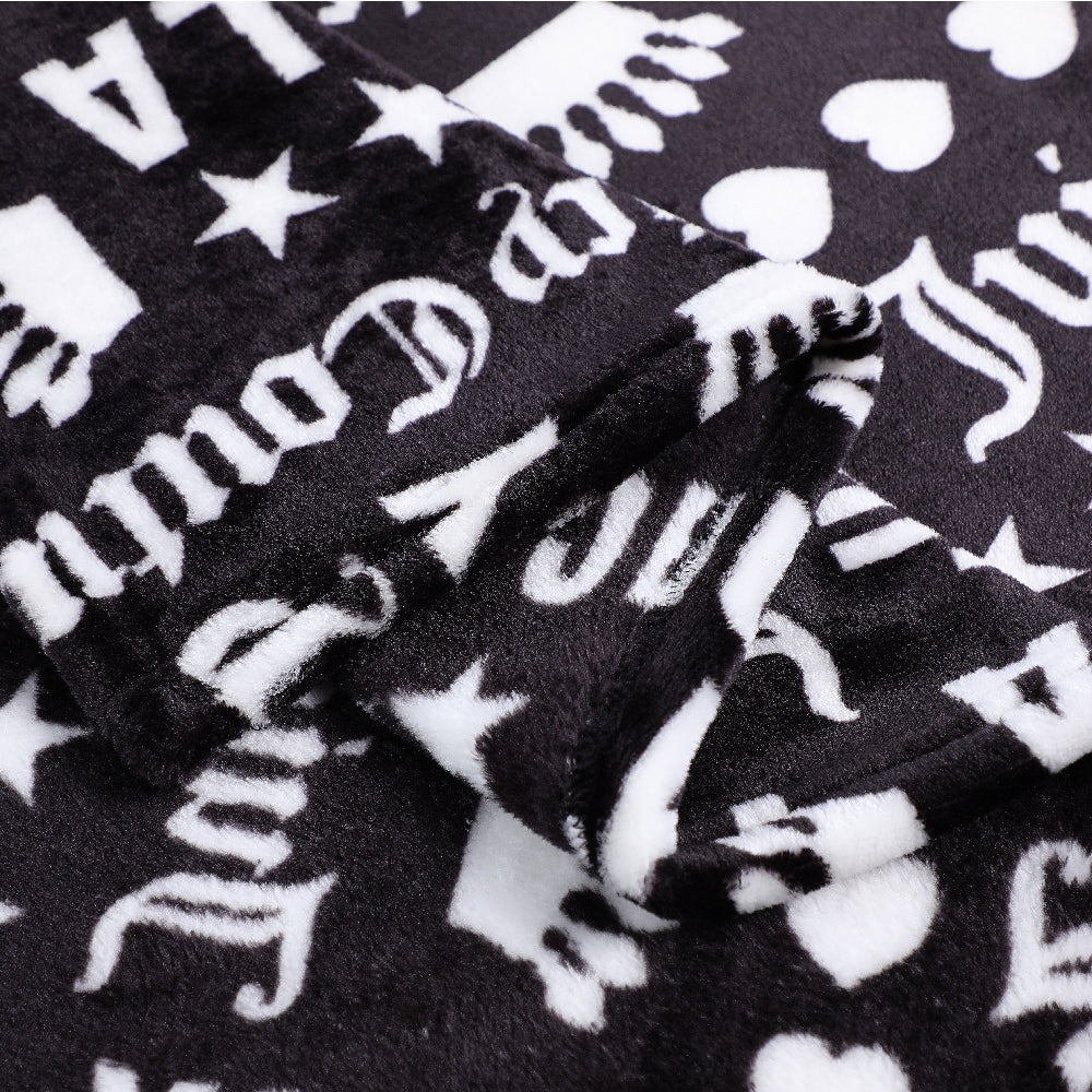 Plush Throw Blanket - Juicy LA Print - Juicy Couture
