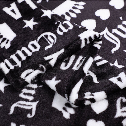 Plush Throw Blanket - Juicy LA Print - Juicy Couture