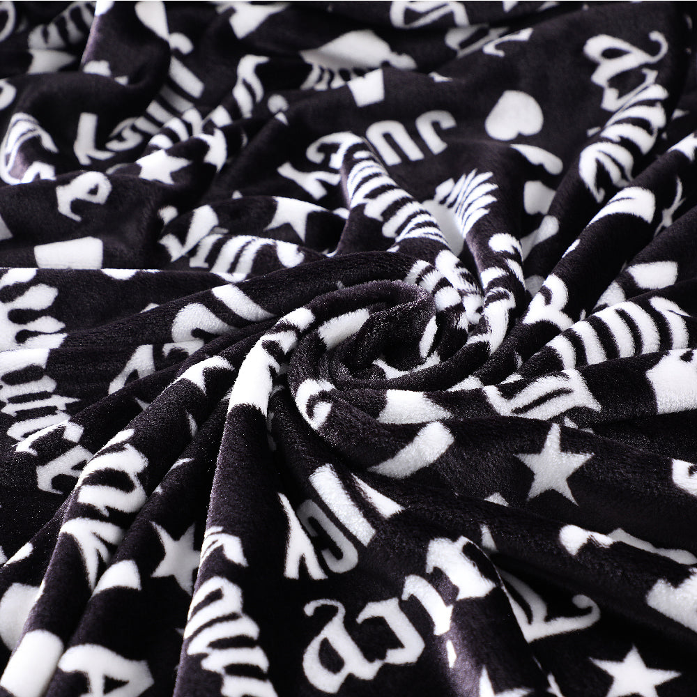 Plush Throw Blanket - Juicy LA Print - Juicy Couture
