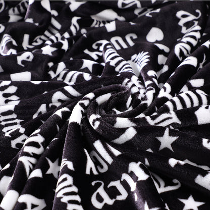Plush Throw Blanket - Juicy LA Print - Juicy Couture