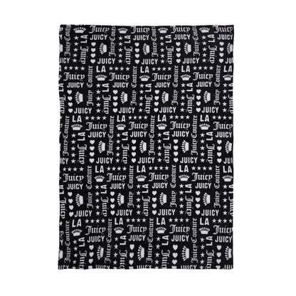 Plush Throw Blanket - Juicy LA Print - Juicy Couture