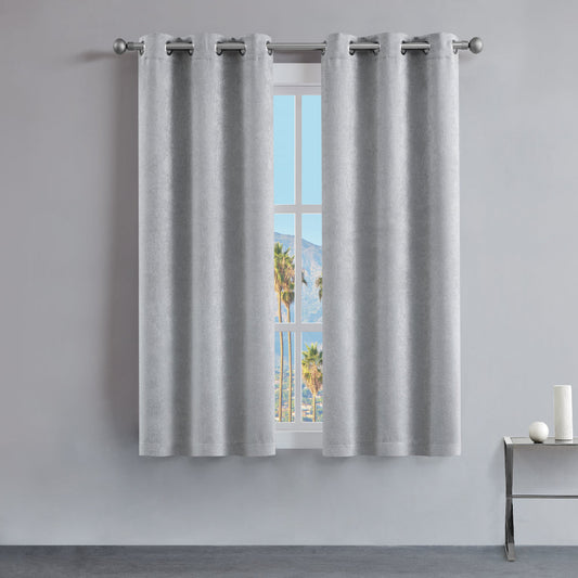 Faux Suede Curtains - Smoke - Juicy Couture