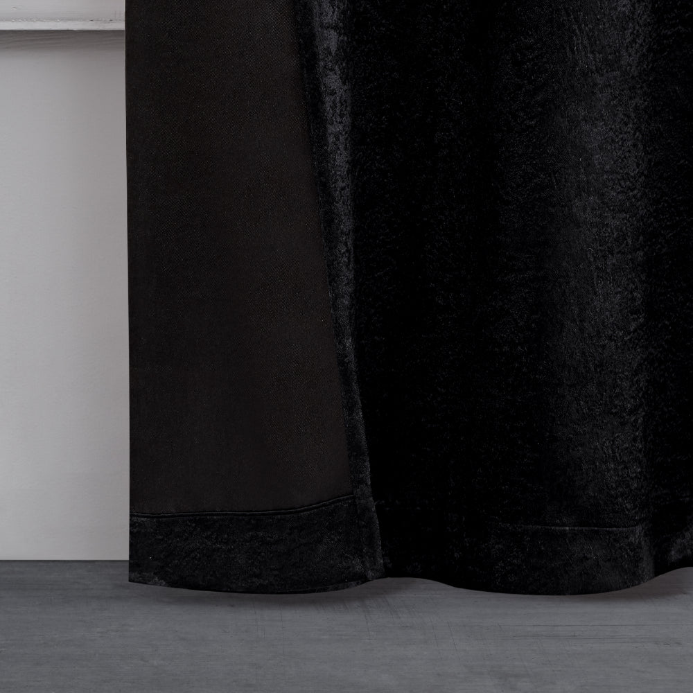 Faux Suede Curtains - Black - Juicy Couture