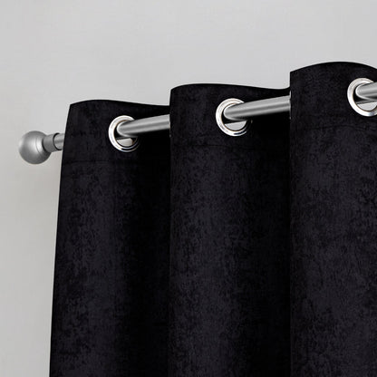 Faux Suede Curtains - Black - Juicy Couture