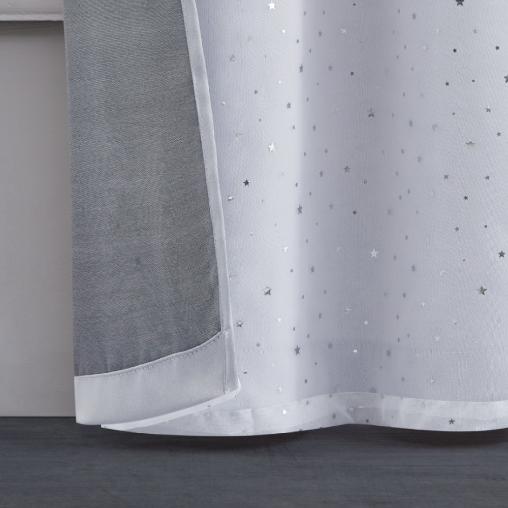 Melody Embellished Double Layer Curtains - White - Juicy Couture
