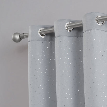 Melody Embellished Double Layer Curtains - Smoke - Juicy Couture