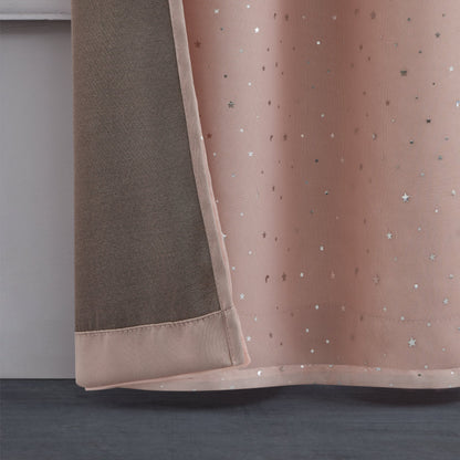 Melody Embellished Double Layer Curtains - Blush - Juicy Couture