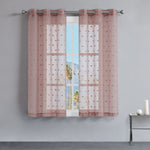 Evelyn Polka Dot Sheer Curtains - Blush - Juicy Couture