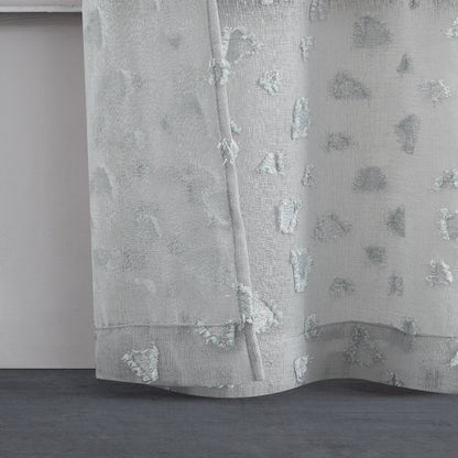 Ethel Embellished Sheer Curtains - Smoke - Juicy Couture